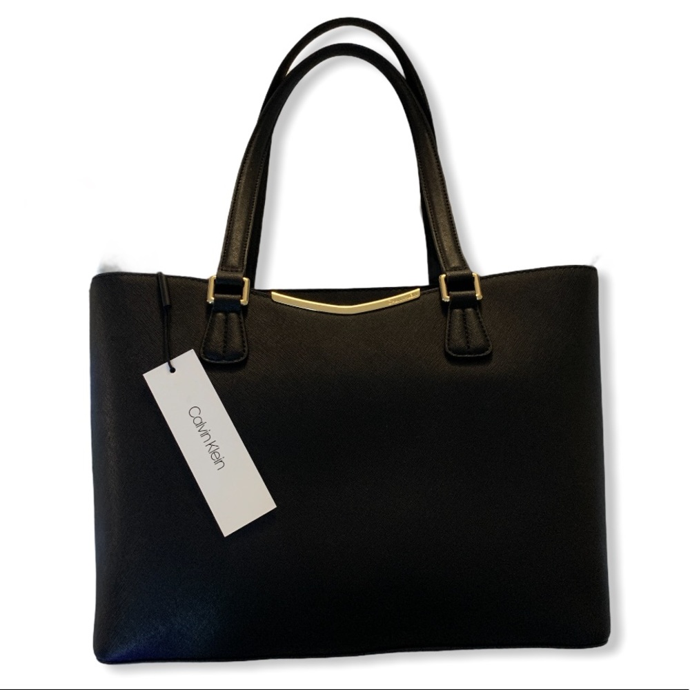 Calvin Klein Saffiano Leather Tote